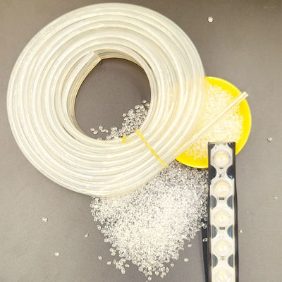 Bahan baku TPU tahan UV Pellet plastik putih untuk extrusion molding