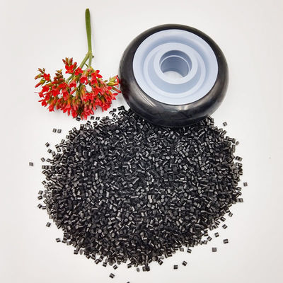 GRS Hitam Bahan Daur Ulang 85A Elastomer Polyurethane Termoplastik Untuk Injeksi Plastik