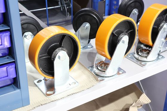 Castor Quay Wheel Lagging Bahan baku Serat TPU Kekerasan yang baik Resistensi hidrolisis Bahan Super Abrasi